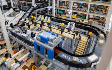 Material flow perfectly reproduced in miniature
